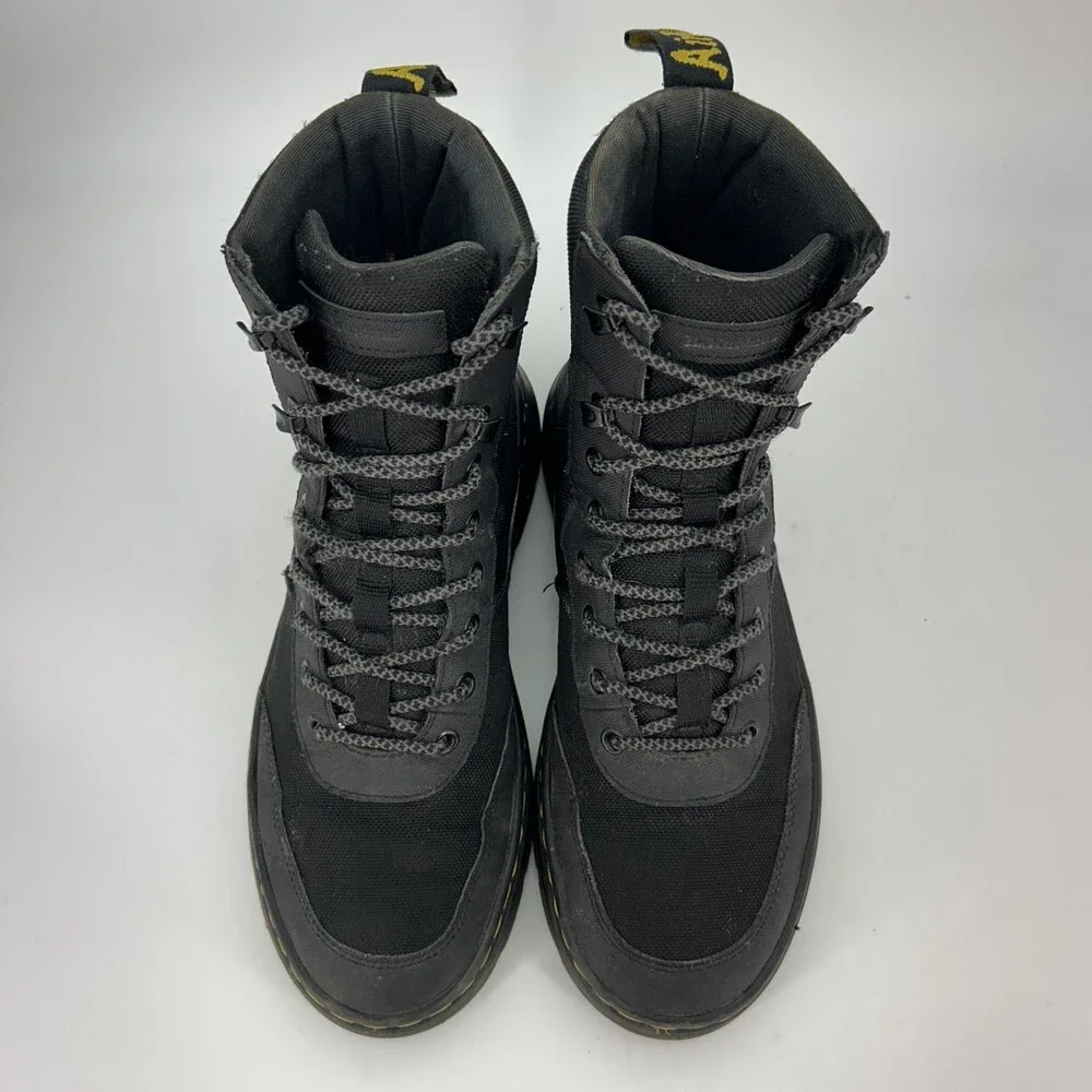 Dr. Martens Combs Tech Boots Mens Size 9 Poly Nylon Combat Ankle Lace Up